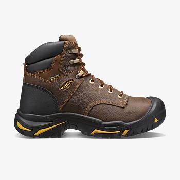 KEEN Férfi Mt Vernon 6" (Soft Toe) Munkavédelmi Bakancs Barna